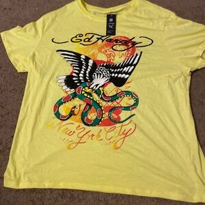 Ed Hardy Lemon T-Shirt with Bold Graphic